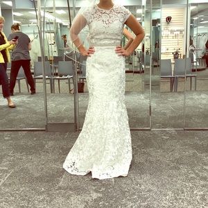 Sheath wedding dress